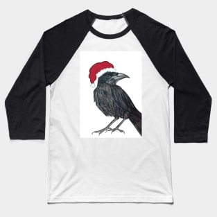 Christmas Crow Baseball T-Shirt